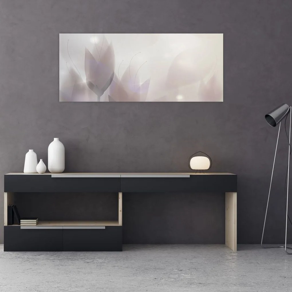 Tablou - Flori de crocus (120x50 cm)