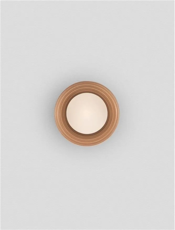 Aplica baie protectie IP44, Portelan, Caramel, ORBIQUE 16cm