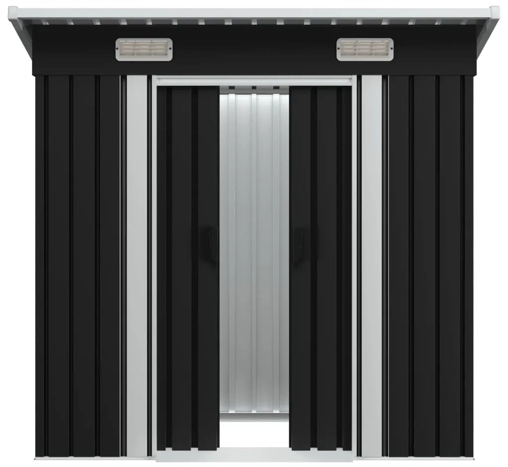 Magazie de gradina din metal , antracit, otel