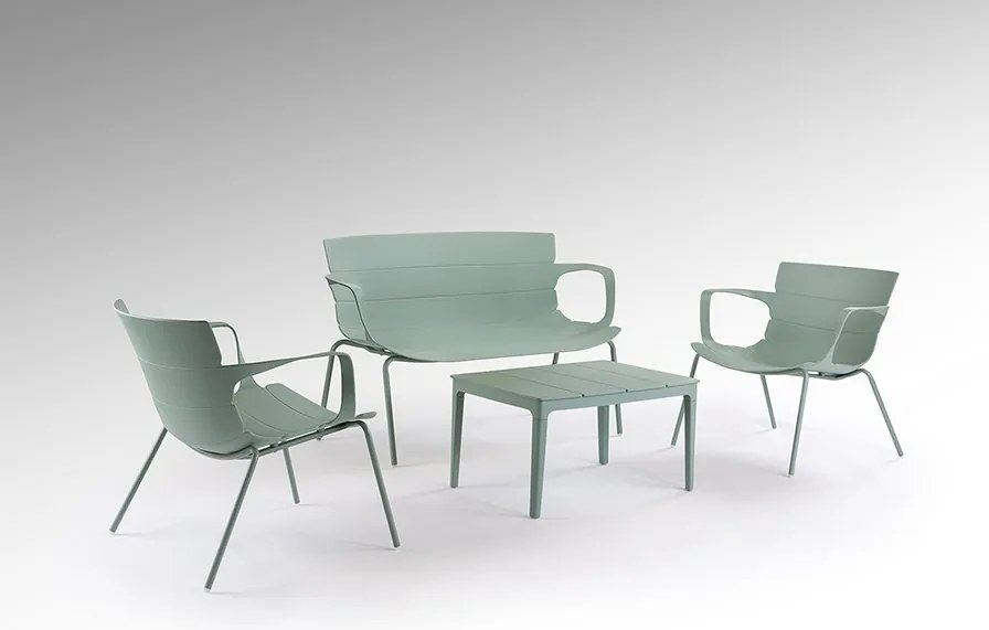 Set mobilier de exterior din 4 piese Jara verde