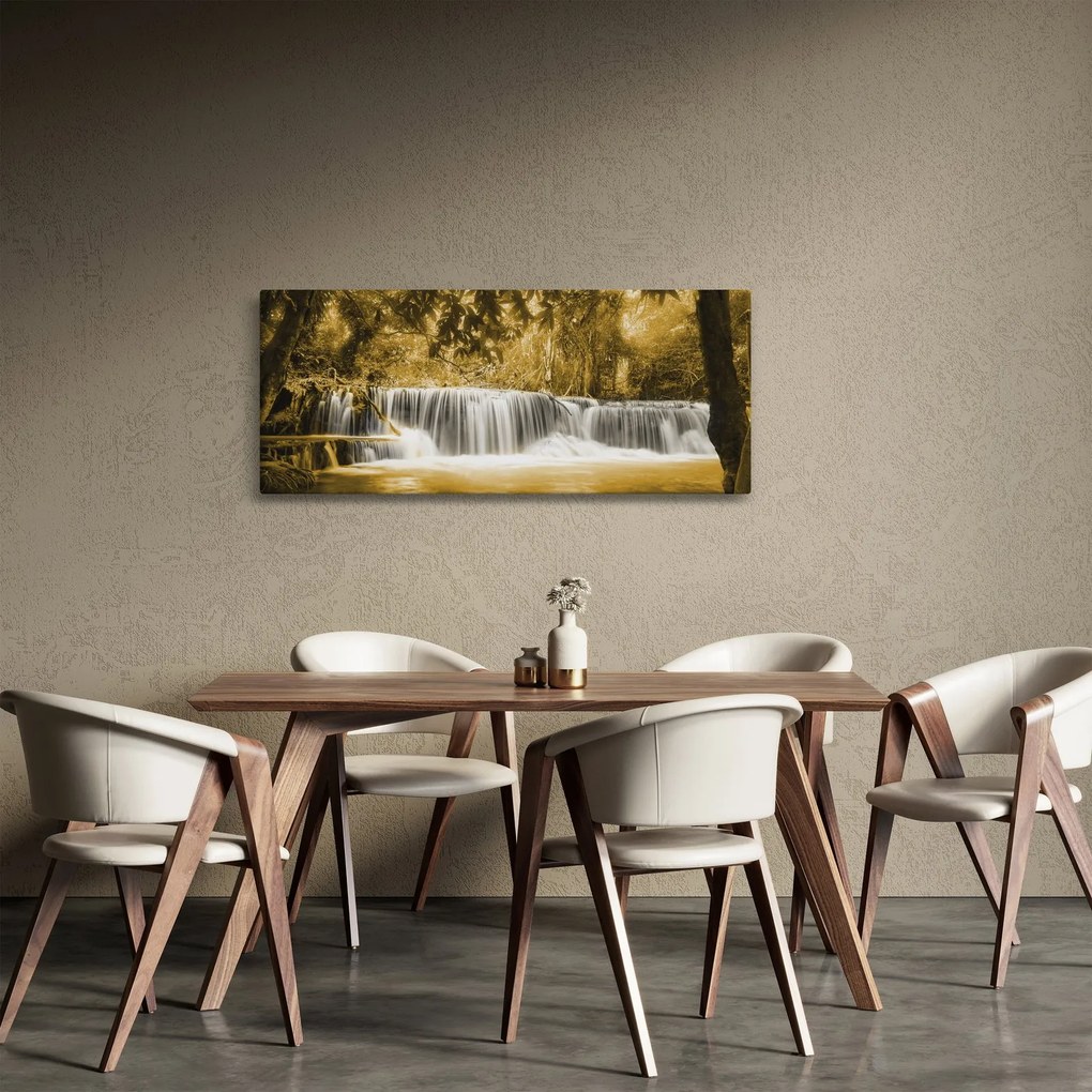 Tablou - Cascadă, de epocă (120x50 cm)