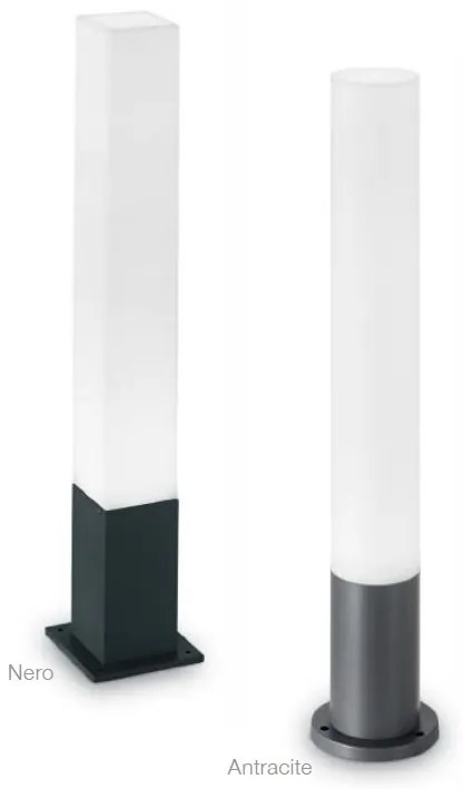 Stalp modern de exterior cu protectie IP44 EDO OUTDOOR PT1 SQUARE alb 142999