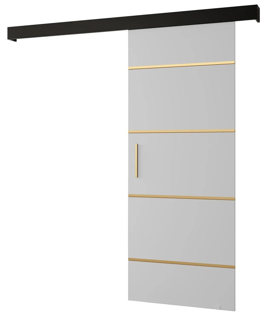 Uși culisante 70 cm Slavdro 4 (alb mat + negru mat). 1108748
