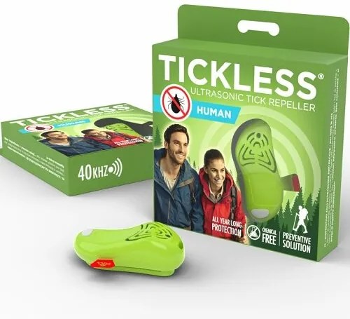 TICKLESS® HUMAN Repelent ultrasonic pentru căpușeși purici pentru oameni, verde