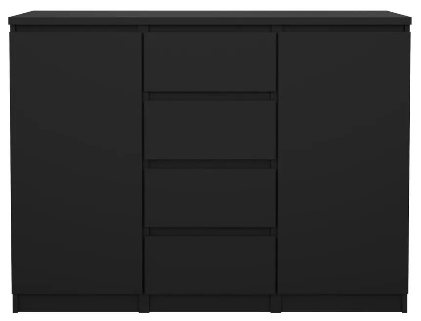 Comodă Simplicity 121 x 50 x 91 cm, negru mat