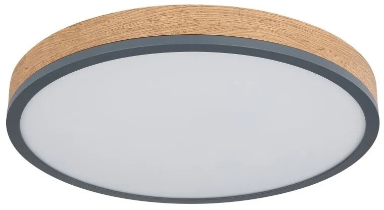 Plafoniera LED cu aspect lemn design slim DORO 45cm, 24W