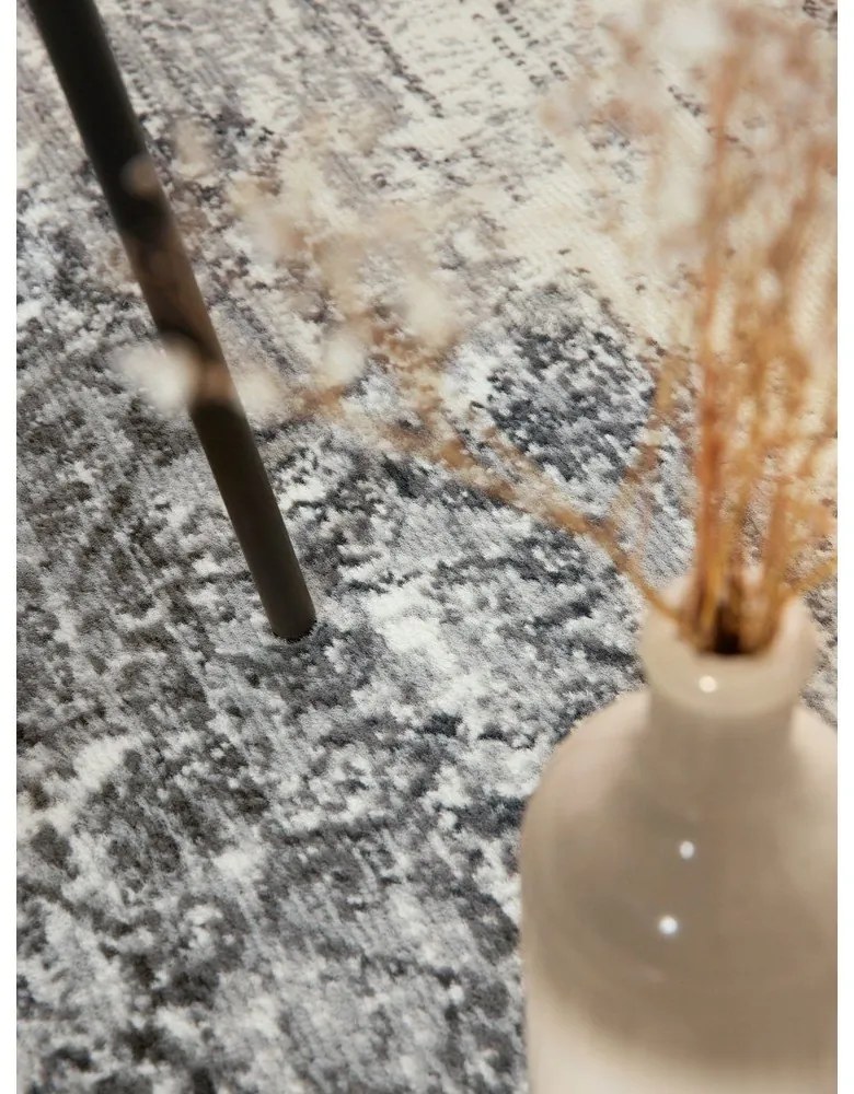 Covor gri-crem rotund ø 120 cm Gloria Lydia – Hanse Home