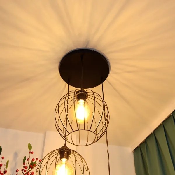 Lustră LED pe cablu MERCURE 3xE27/15W/230V