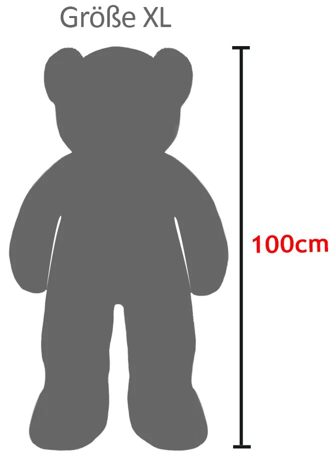 Deuba Ursuleț mare maro de pluș 100 cm - XL