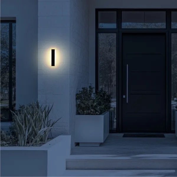 Aplica LED pentru exterior WOW LED/10W/230V 3000/4000/6500K 30 cm IP54 negru