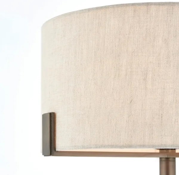 Endon 72631 - Lampă de masă HAYFIELD 1xE27/40W/230V bronz/gri