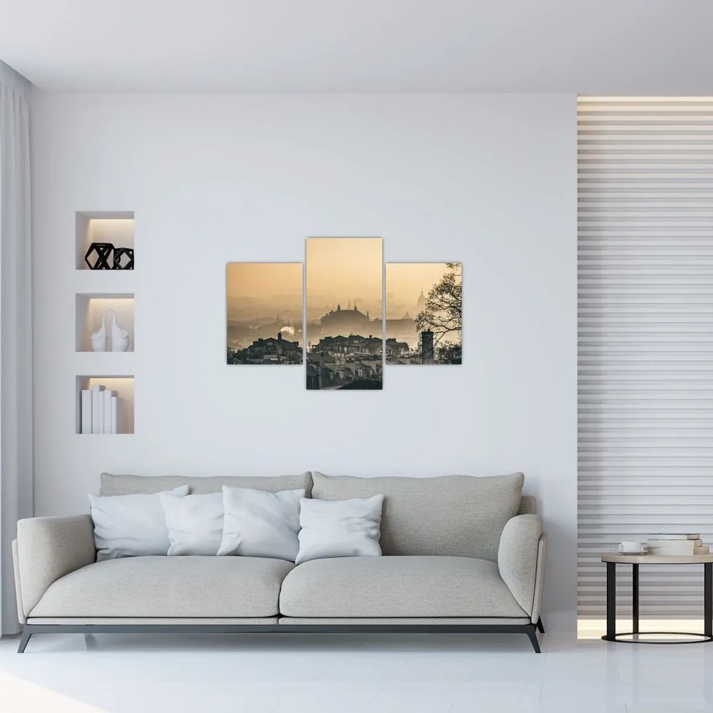 Tablou - Orașul în ceață (90x60 cm)