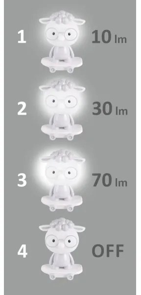 LED Lampă de noapte dimmabilă pentru copii LED/2,5W/230V oaie gri
