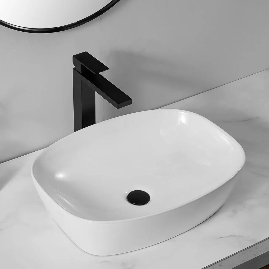 Lavoar Freja alb L49 cm