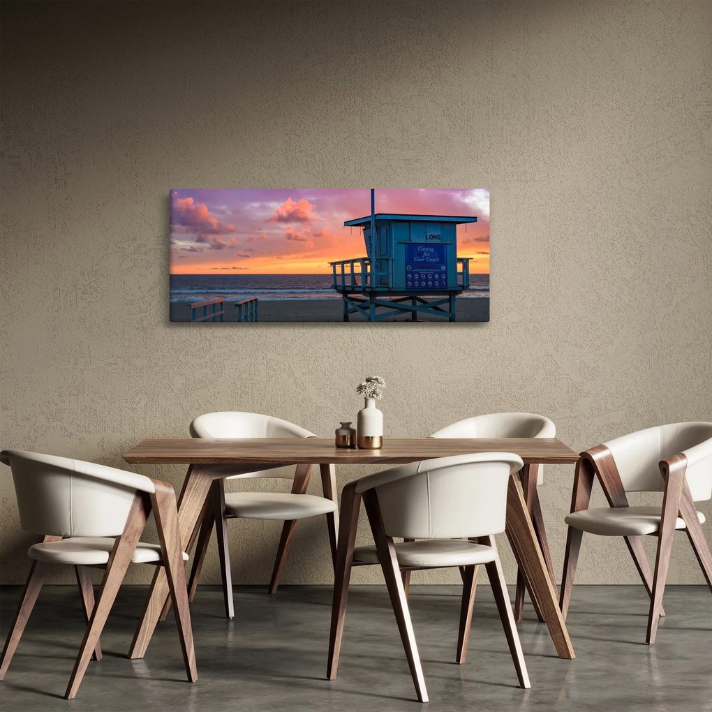 Tablou de pe plaja Santa Monica (120x50 cm)