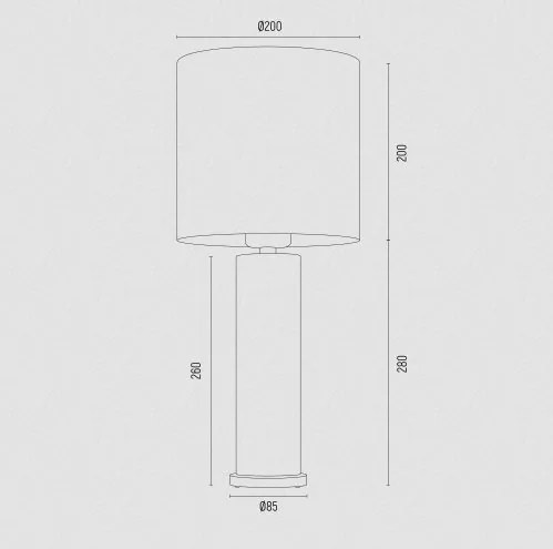 Veioza, lampa de birou design modern Riva auriu