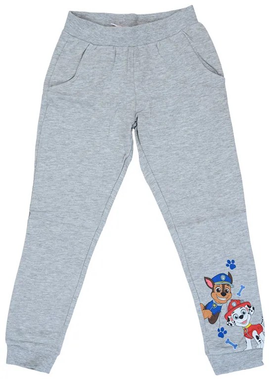 Pantaloni de trening pentru copii PAW PATROL gri deschis - diverse marimi Marime: 110 - 116