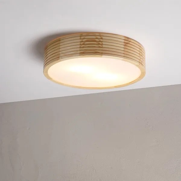 Plafonieră NATURAL MODERN 2xE27/15W/230V, diam. 37,5 cm, pin