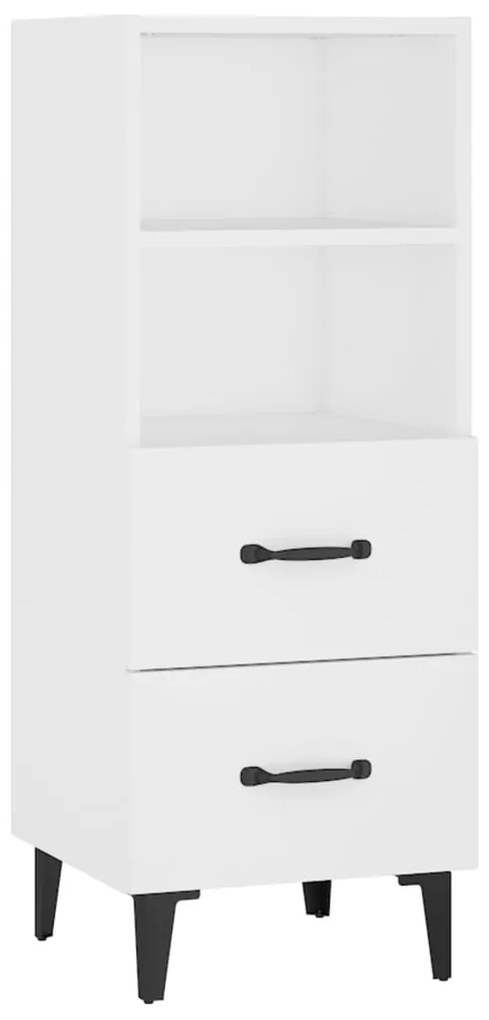 Servanta, alb, 34,5x34x90 cm, lemn compozit