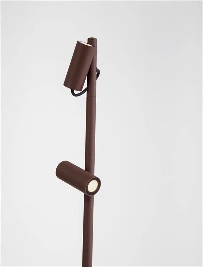 Stalp exterior cu 2 Spoturi directionabile IP65 DARMA H-122cm