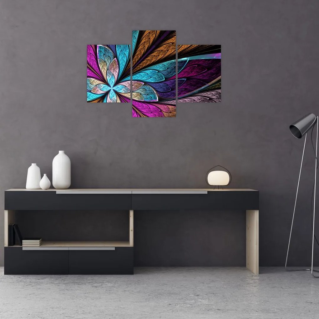 Tablou - Floare, abstracție (90x60 cm)