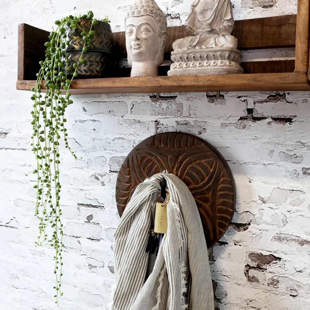 Cuier, din lemn reciclat, pentru decor, Grimaud - Ana