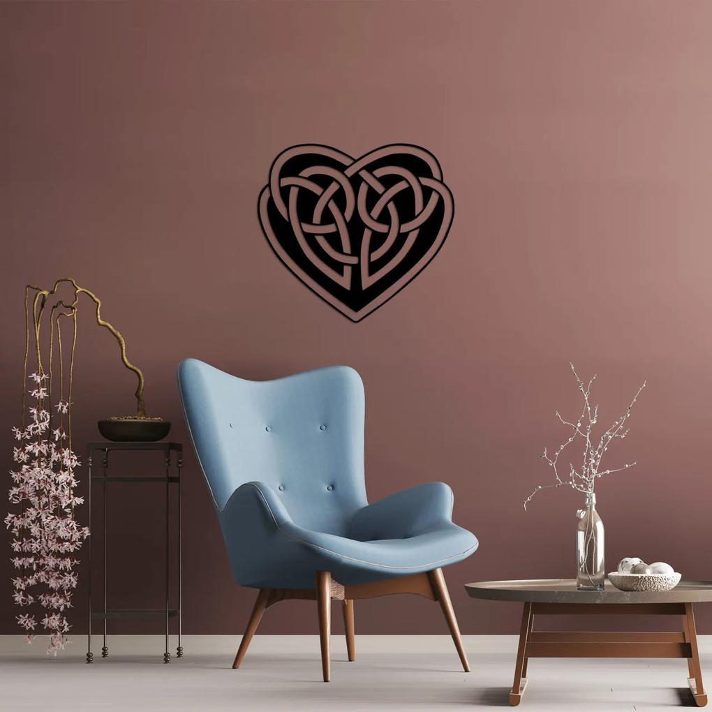 Accesoriu decorativ de perete metalic Love - 484