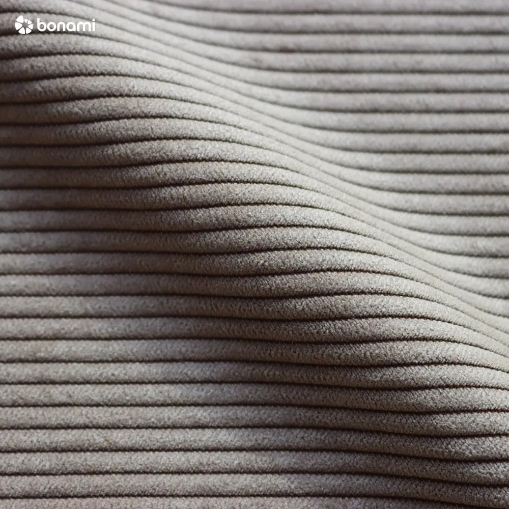 Pat taupe tapițat cu spațiu de depozitare cu saltea 90x200 cm Avela – Bonami Selection