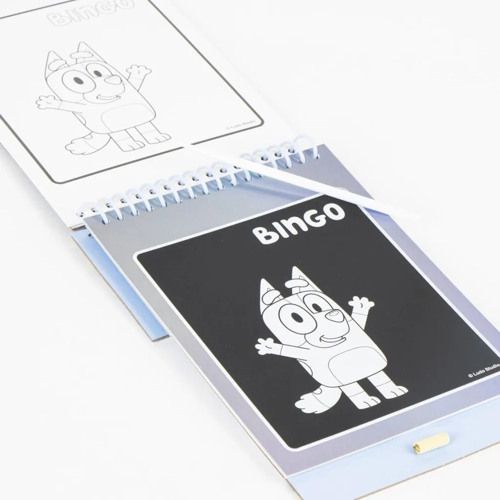 Bluey Bingo set de răzuire și colorare