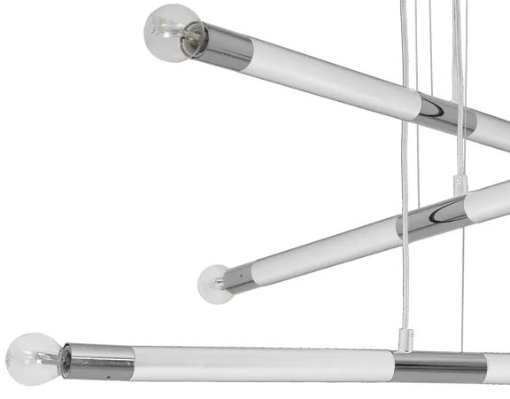 Lustră pe cablu BASTONE WHITE 6xE14/40W/230V