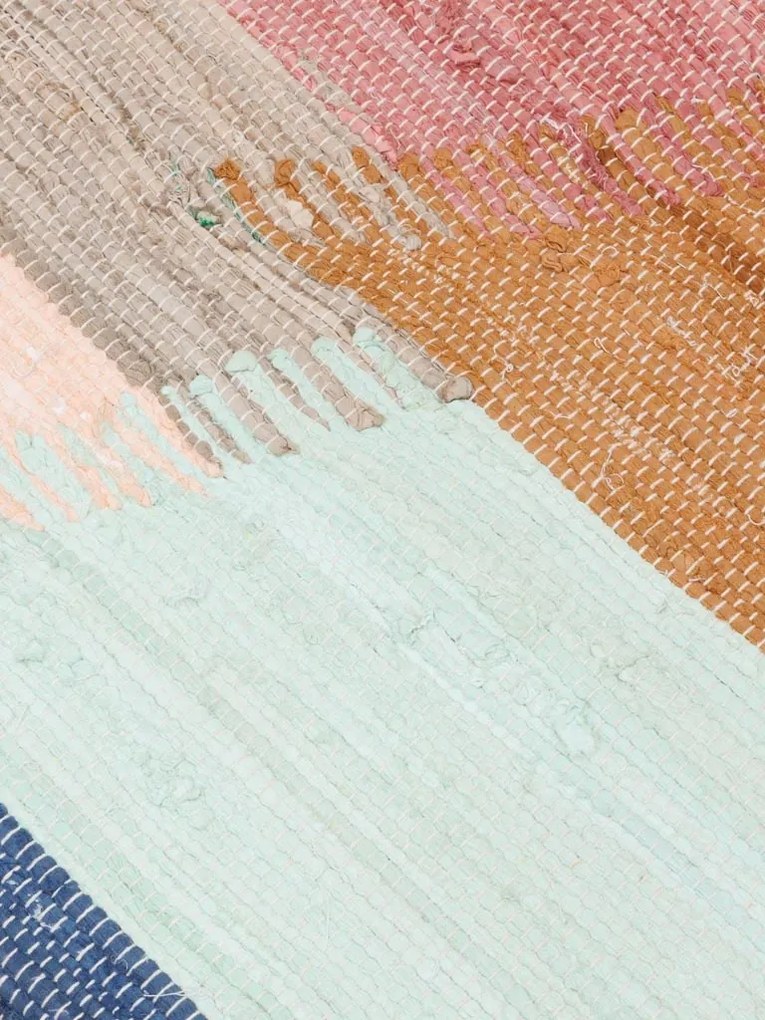 Canapea 2 locuri, multicolora, din bumbac, Chindi