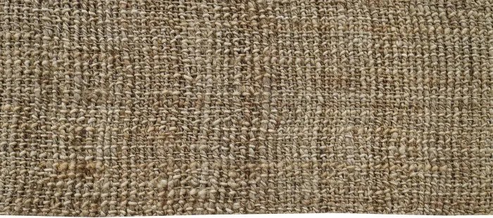 Covor din iută împletit manual, antiderapant, maro natural, 200 x 300 cm, 3000 GSM, „Jute Carpet"