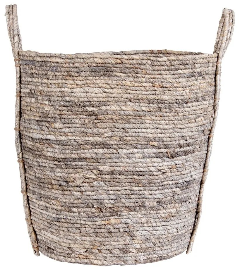 Coș de depozitare din frunze de porumb House Nordic Udine, gri