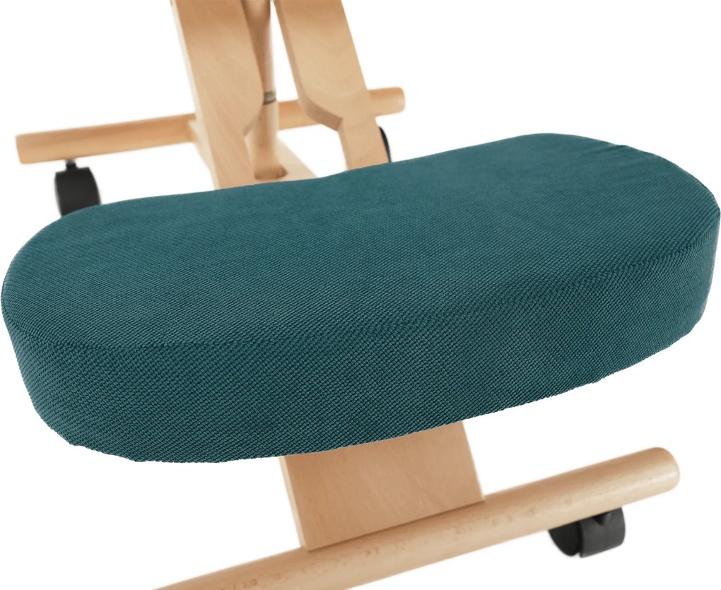 Scaun ergonomic, petrol/ fag, FLONET