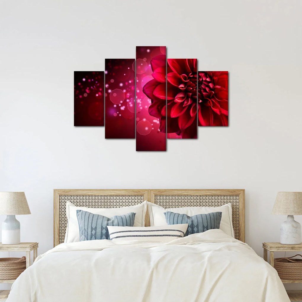 Tablou cu floare roșie (150x105 cm)