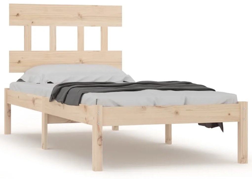 3104703 vidaXL Cadru de pat single, 90x190 cm, lemn masiv