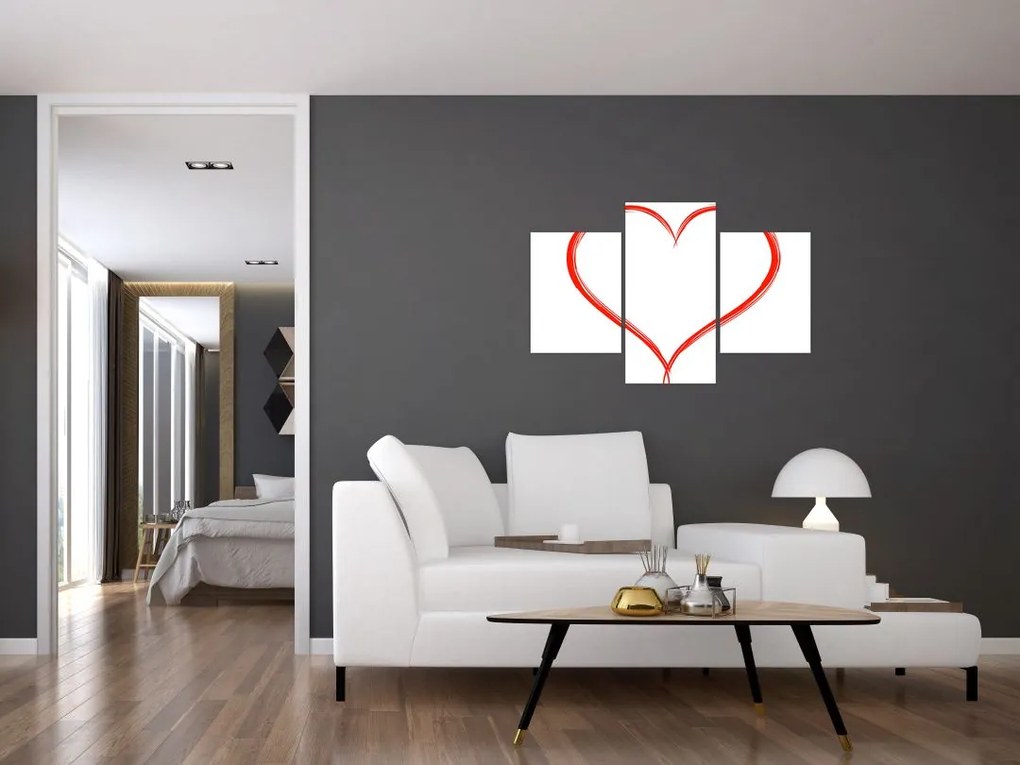 Tablou cu inima (90x60 cm)