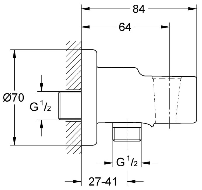 Sistem dus montaj incastrat Grohe Bauflow Perfect Shower,corp incastrat inclus ( 29113000 , 26412000,26406001)