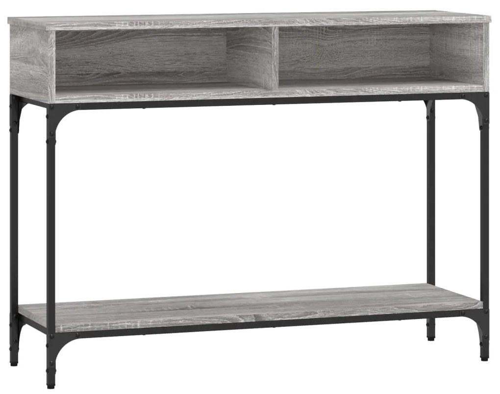 833391 vidaXL Măsuță consolă, gri sonoma, 100x30,5x75 cm, lemn prelucrat