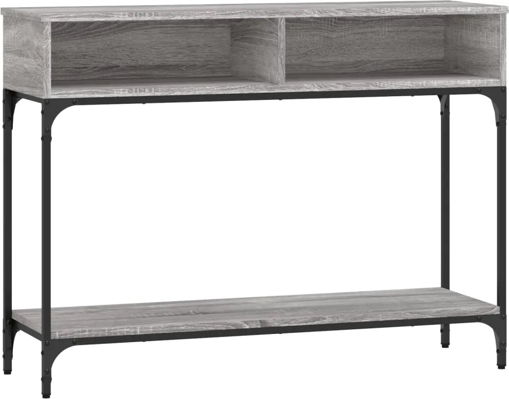 vidaXL Măsuță consolă, gri sonoma, 100x30,5x75 cm, lemn prelucrat