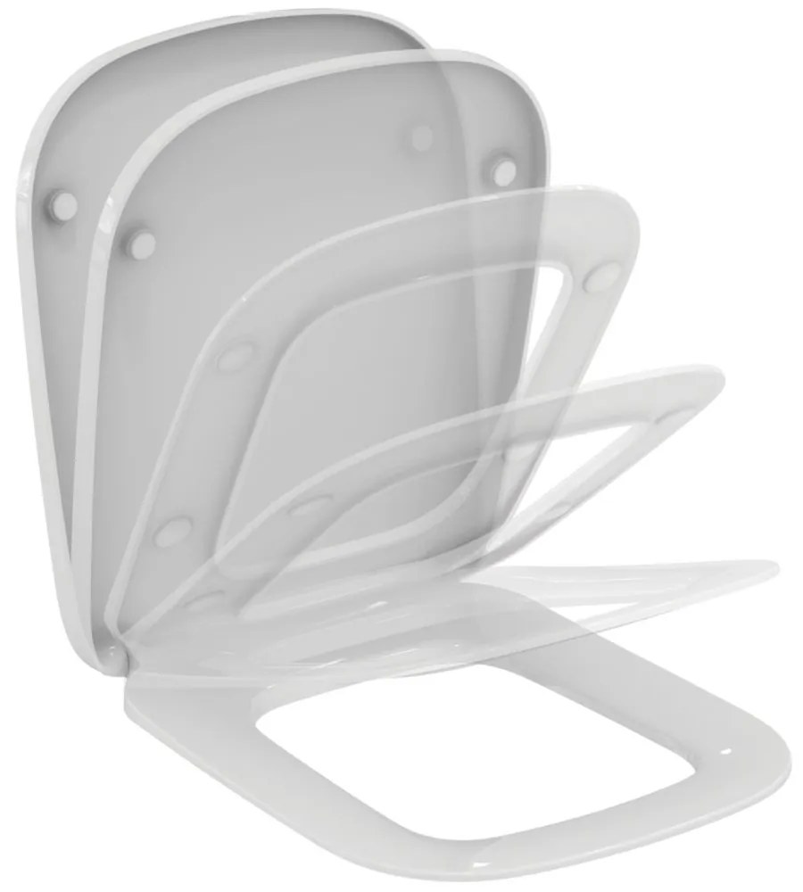 Capac WC, softclose, alb