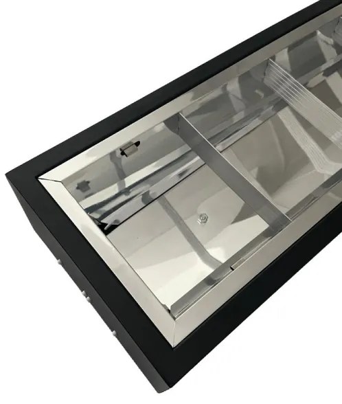 Corp de iluminat fluorescent 2xG13/18W/230V negru 120 cm