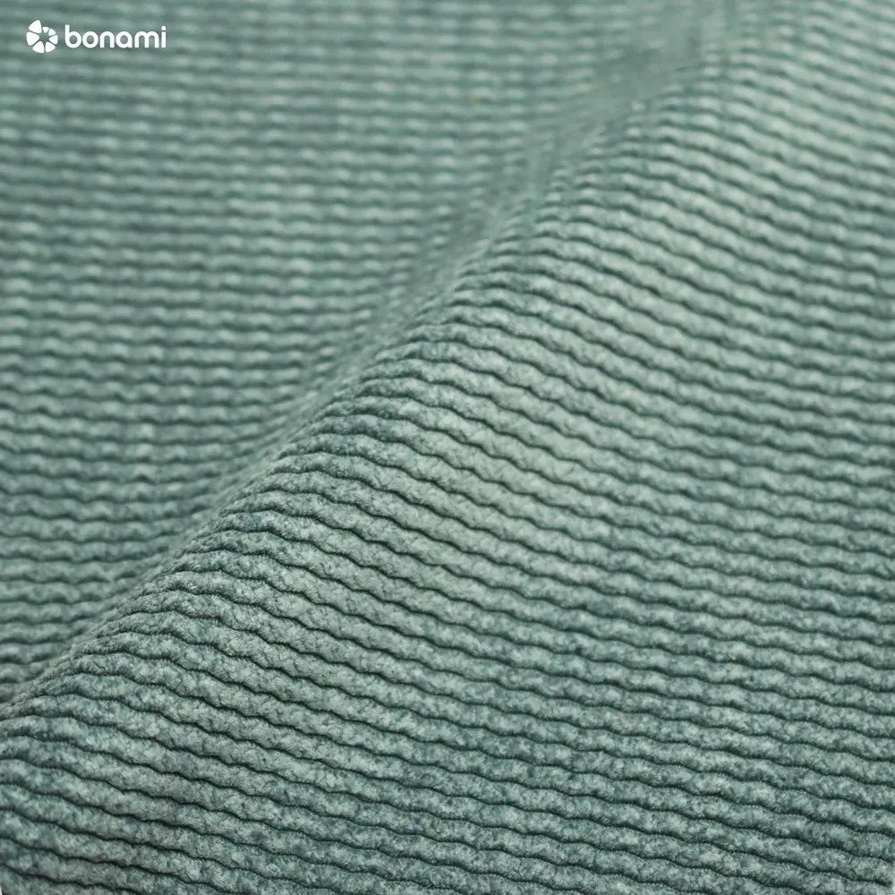 Pat matrimonial albastru deschis tapițat cu somieră 140x200 cm Barker – Ropez