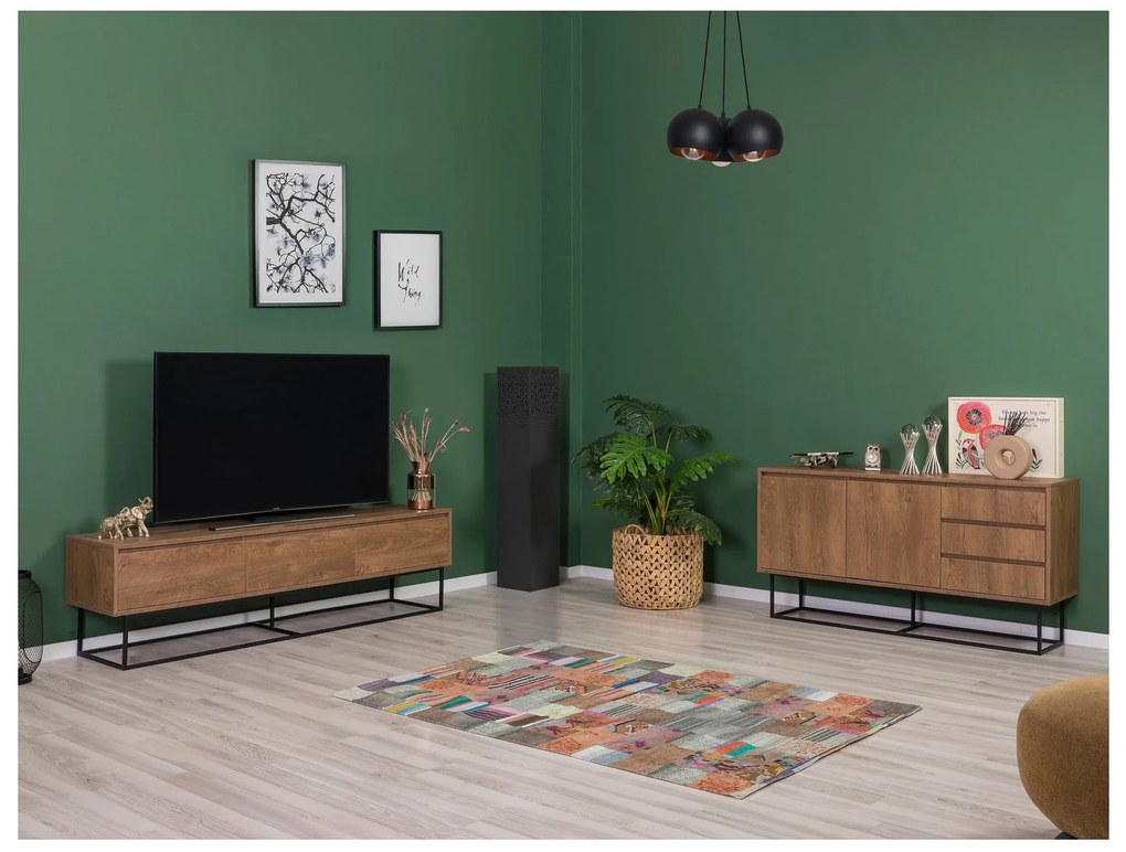 Mobilier living Lexuna 20 (Nuc + Negru). 1089110