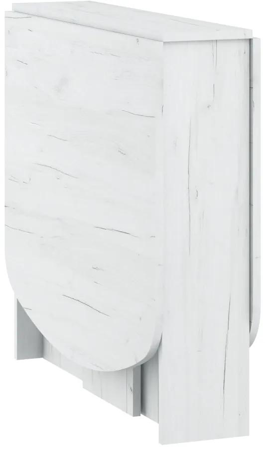 Zondo Masă de sufragerie Elston 2 (craft alb) (pentru 4 până la 6 persoane). 1051392