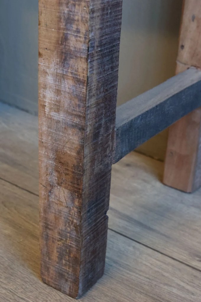 Consola natur din lemn reciclat 91x35x75 cm, „Grimaud"
