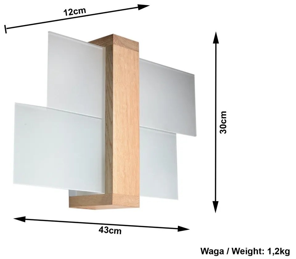 Aplică Sollux Leda Natural