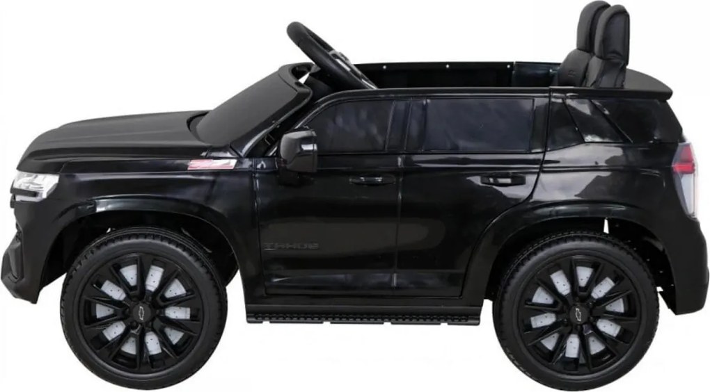 Masinuta Electrica cu acumulator pentru copii NOVOKIDS™ Chevrolet Tahoe SUV, Roti din Cauciuc EVA, Max 25 kg , Usi cu deschidere , 3 Viteze, Lungime