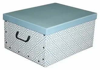 Compactor Cutie de depozitare pliabilă Nordic, 50 x 40 x 25 cm, albastră