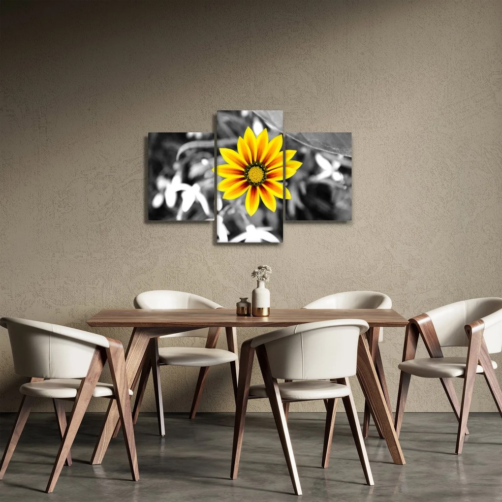 Tablou cu floare galbenă (90x60 cm)